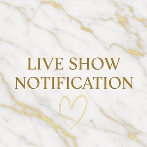 Like to get notified of my live show! 🩷